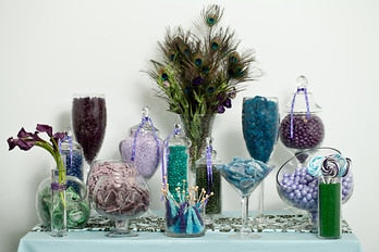Peacock Candy Buffet
