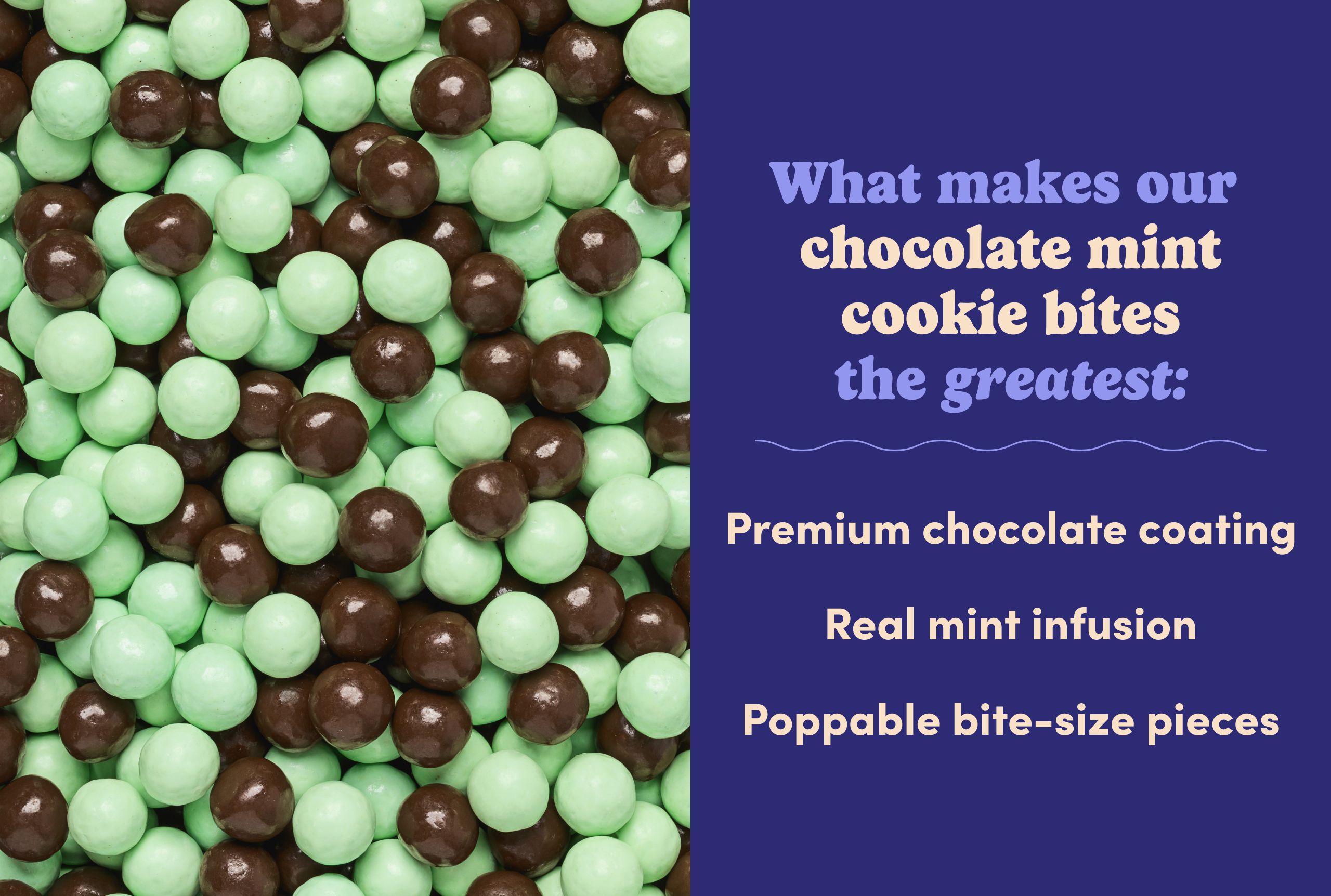 Chocolate Mint Cookie Bites