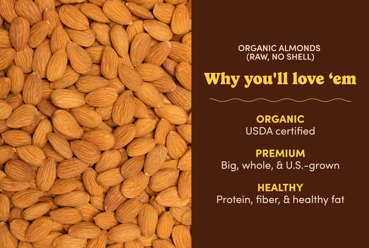 Organic Almonds (Raw, No Shell)