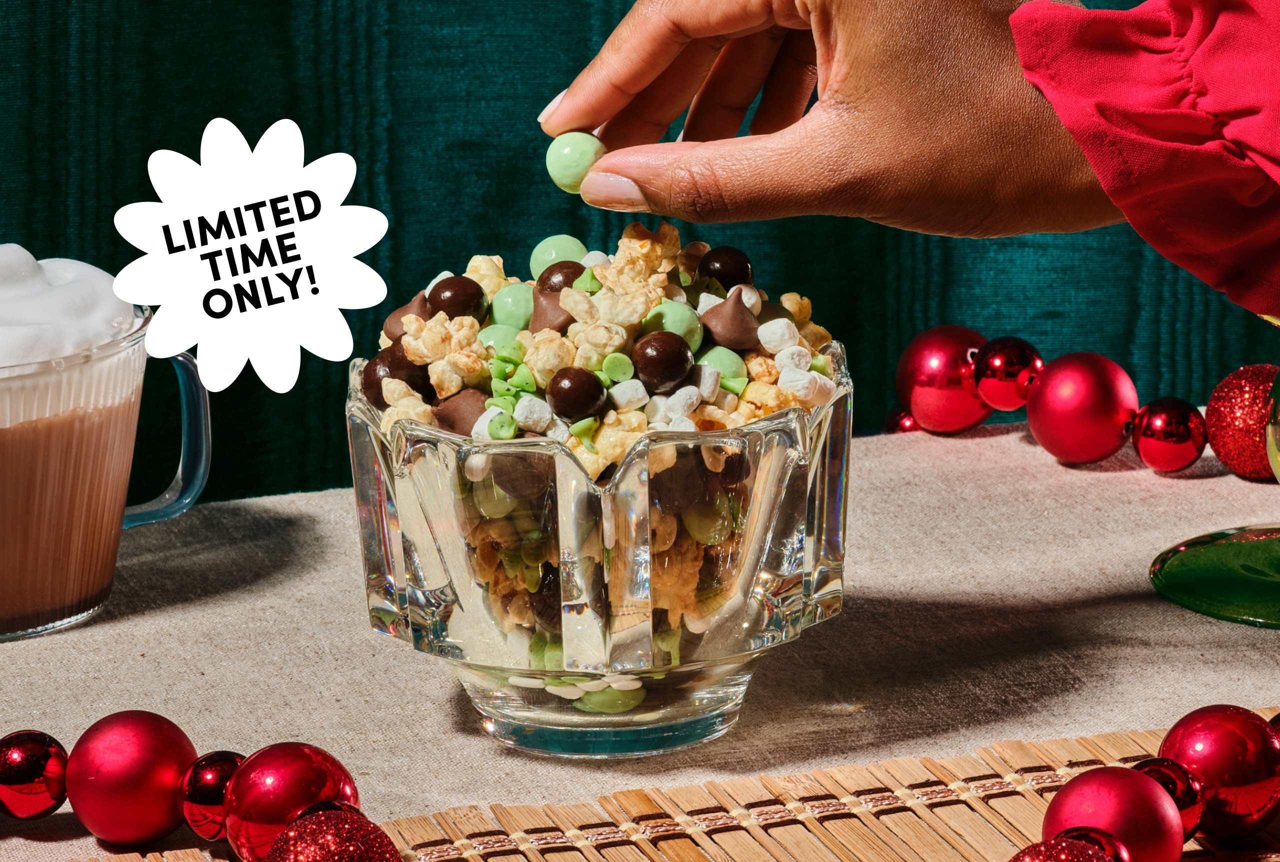 Peppermint Hot Cocoa Snack Mix