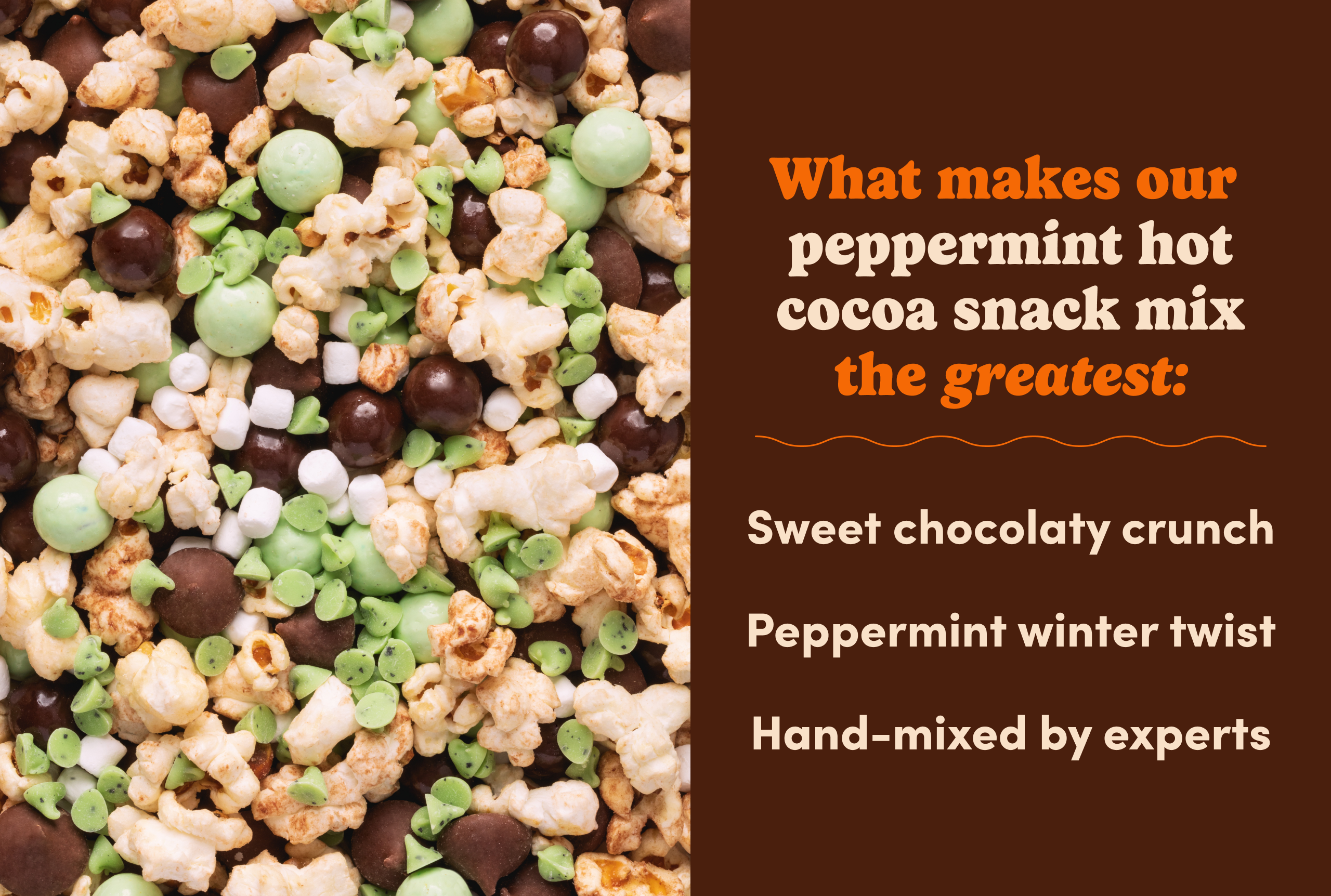 Peppermint Hot Cocoa Snack Mix