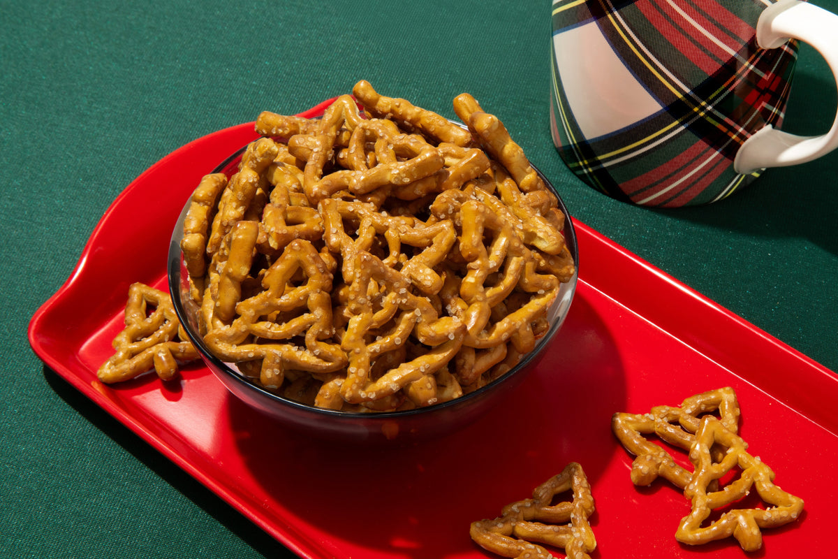 Christmas Tree Shaped Pretzels