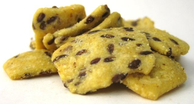 Salted Corn Chips with Flax Seed