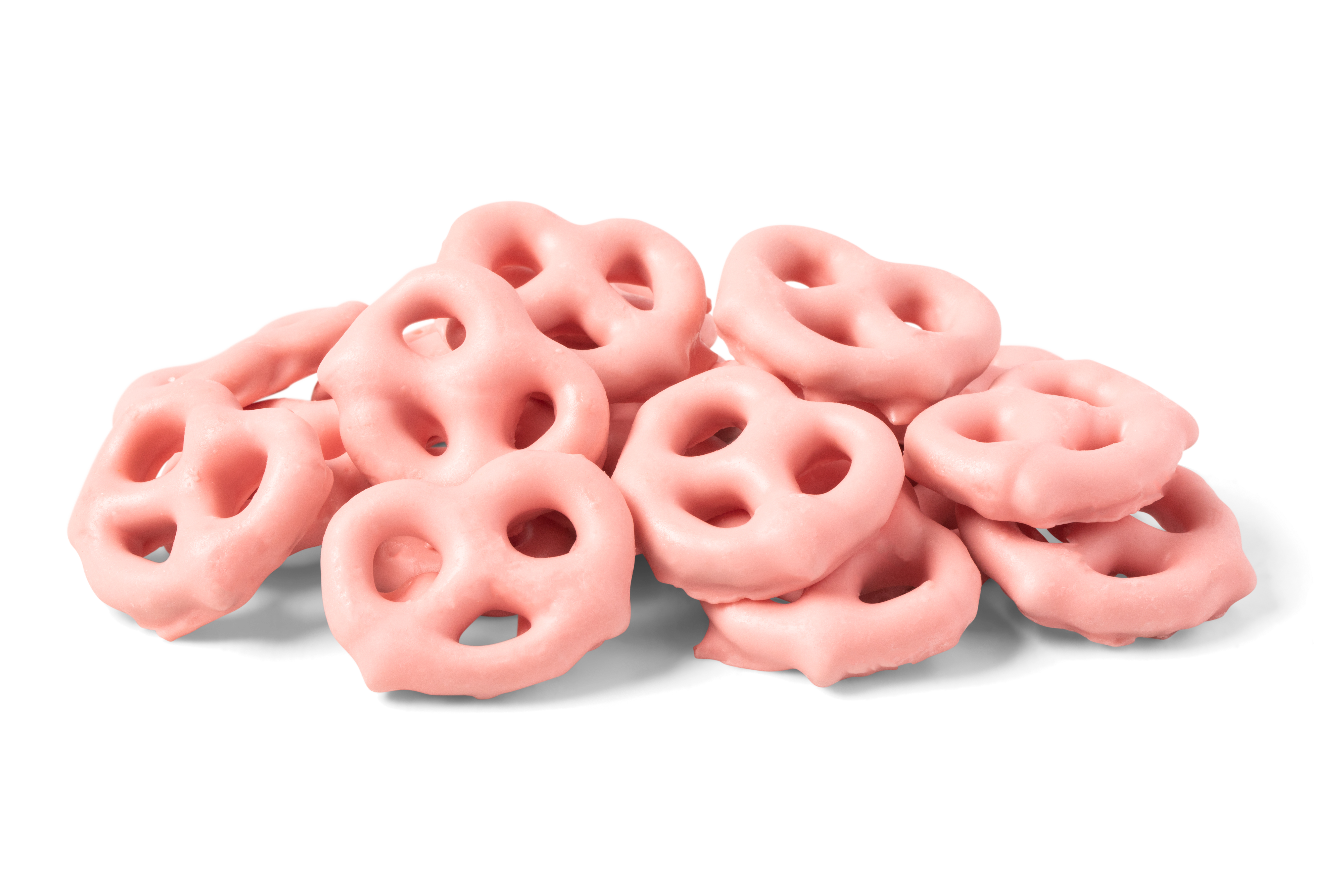 Strawberry Yogurt Flavored Covered Pretzels