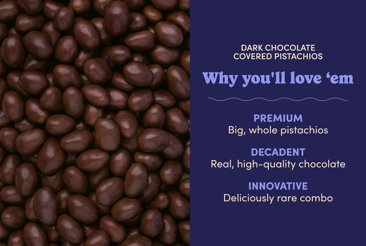 Dark Chocolate Covered Pistachios