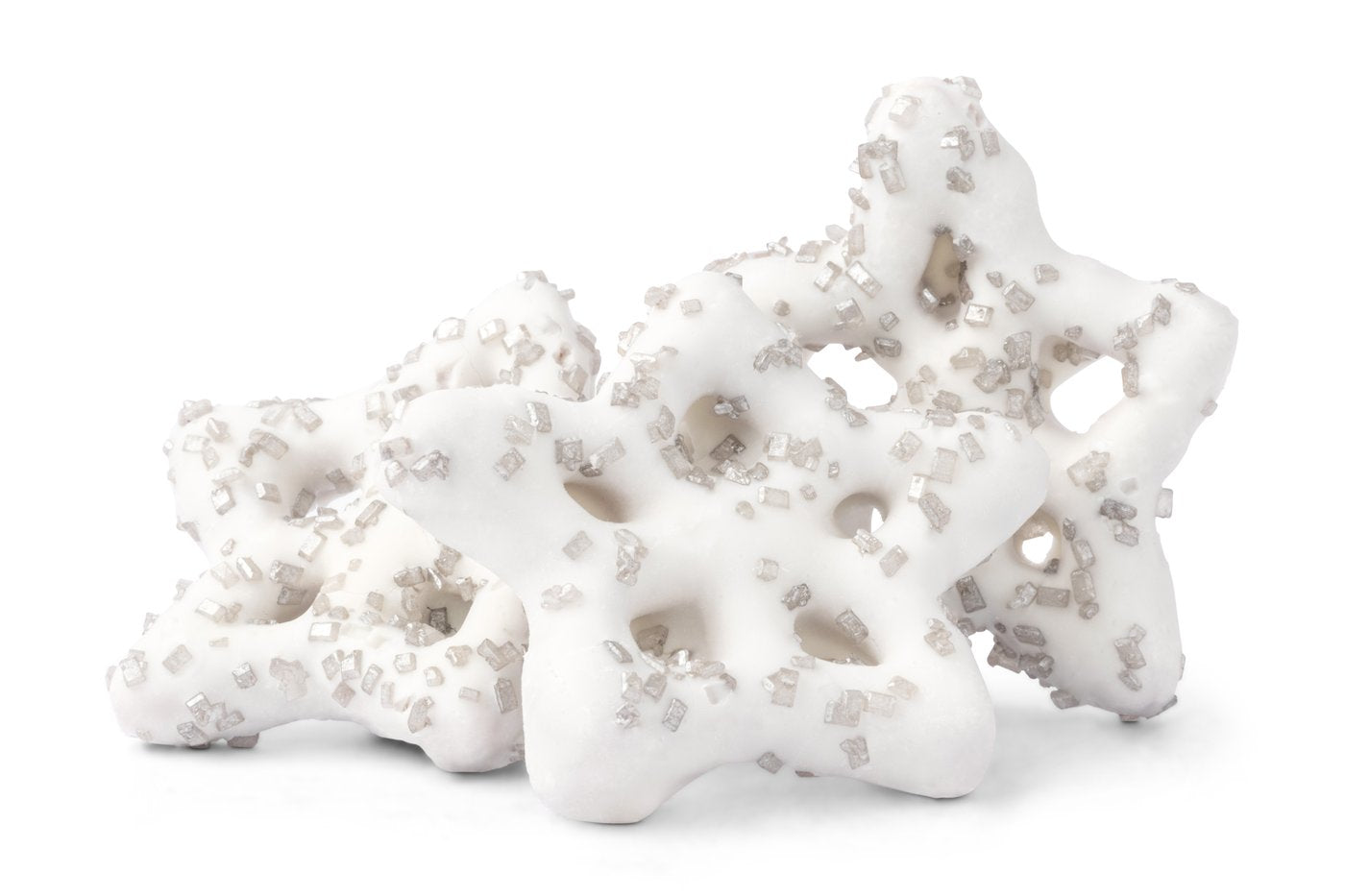 Yogurt Snowflake Pretzels