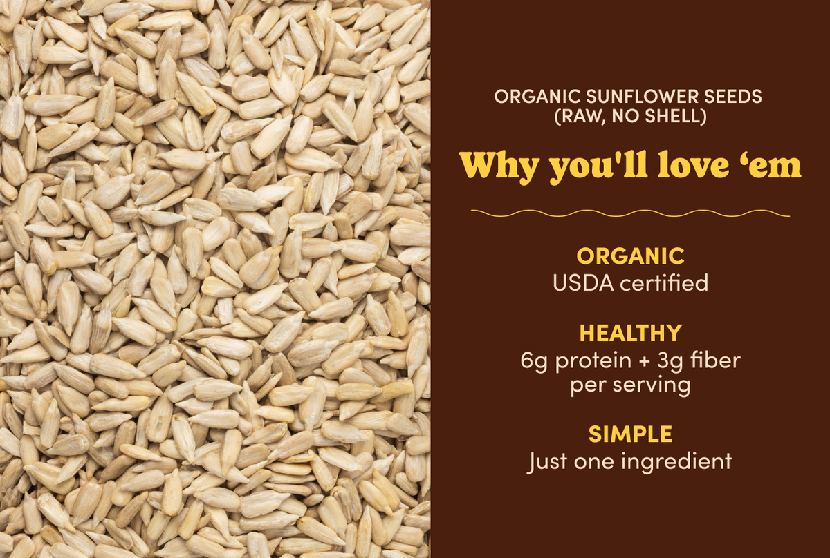 Organic Sunflower Seeds (Raw, No Shell)