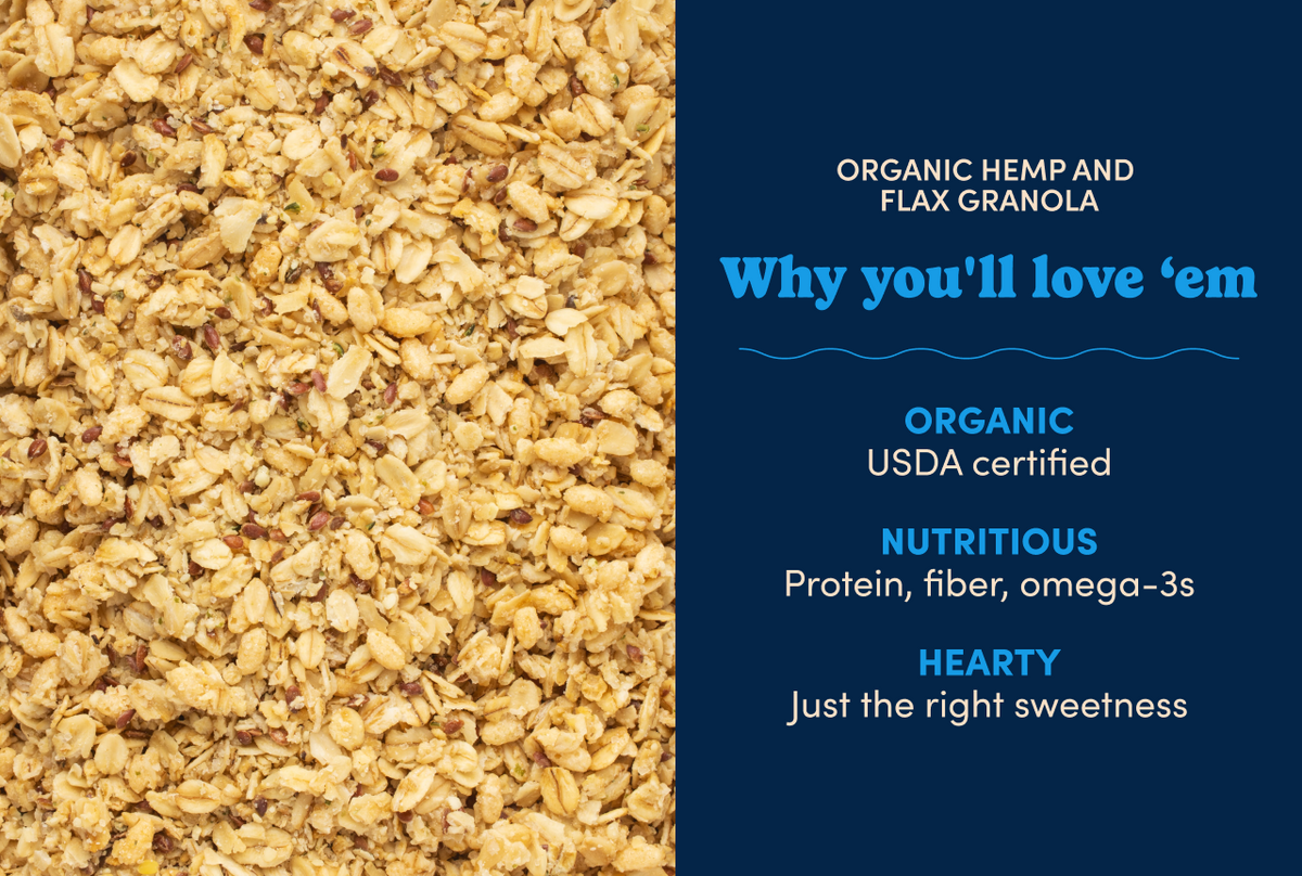 Organic Hemp and Flax Granola