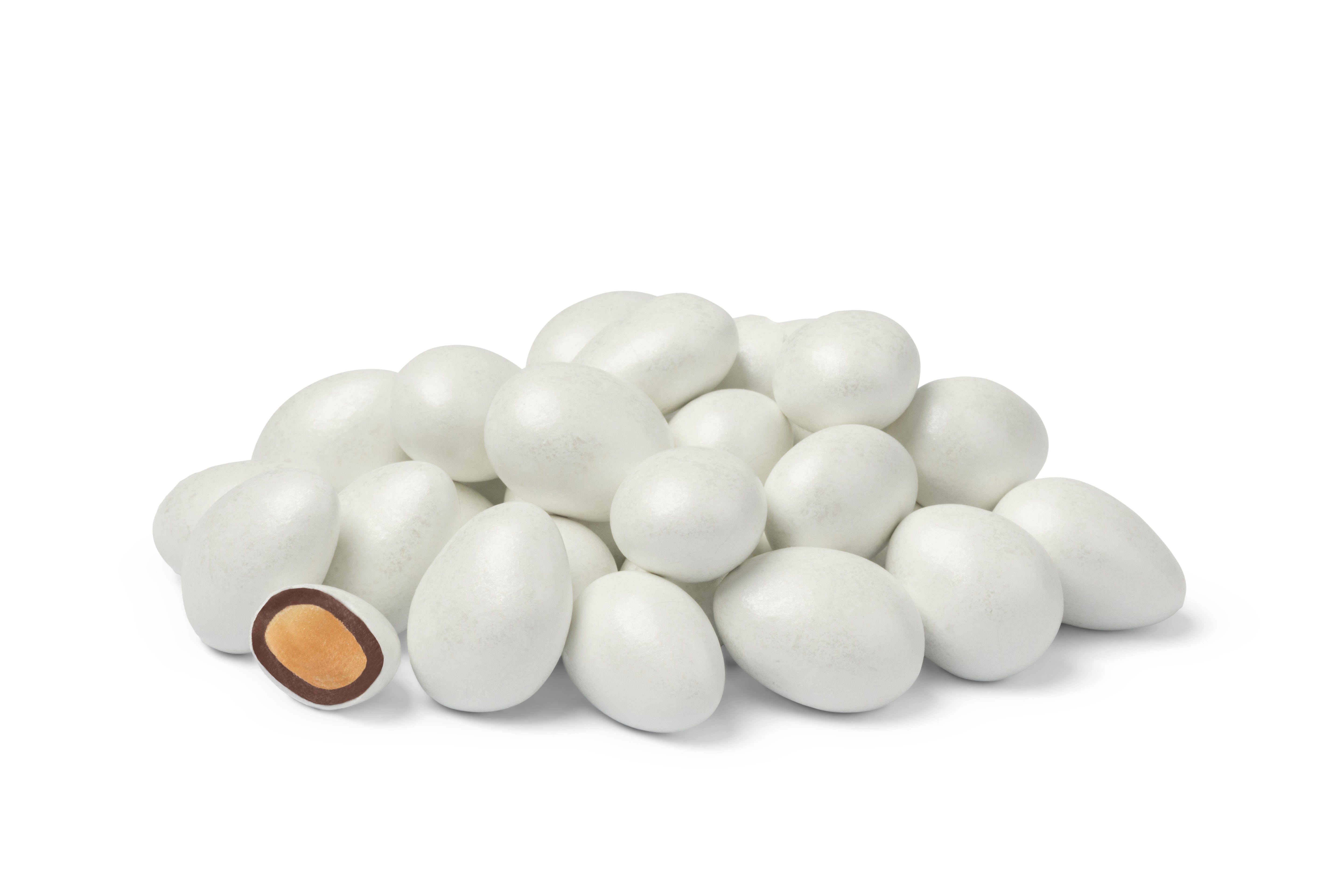 Chocolate Jordan Almonds (White Sparkle)