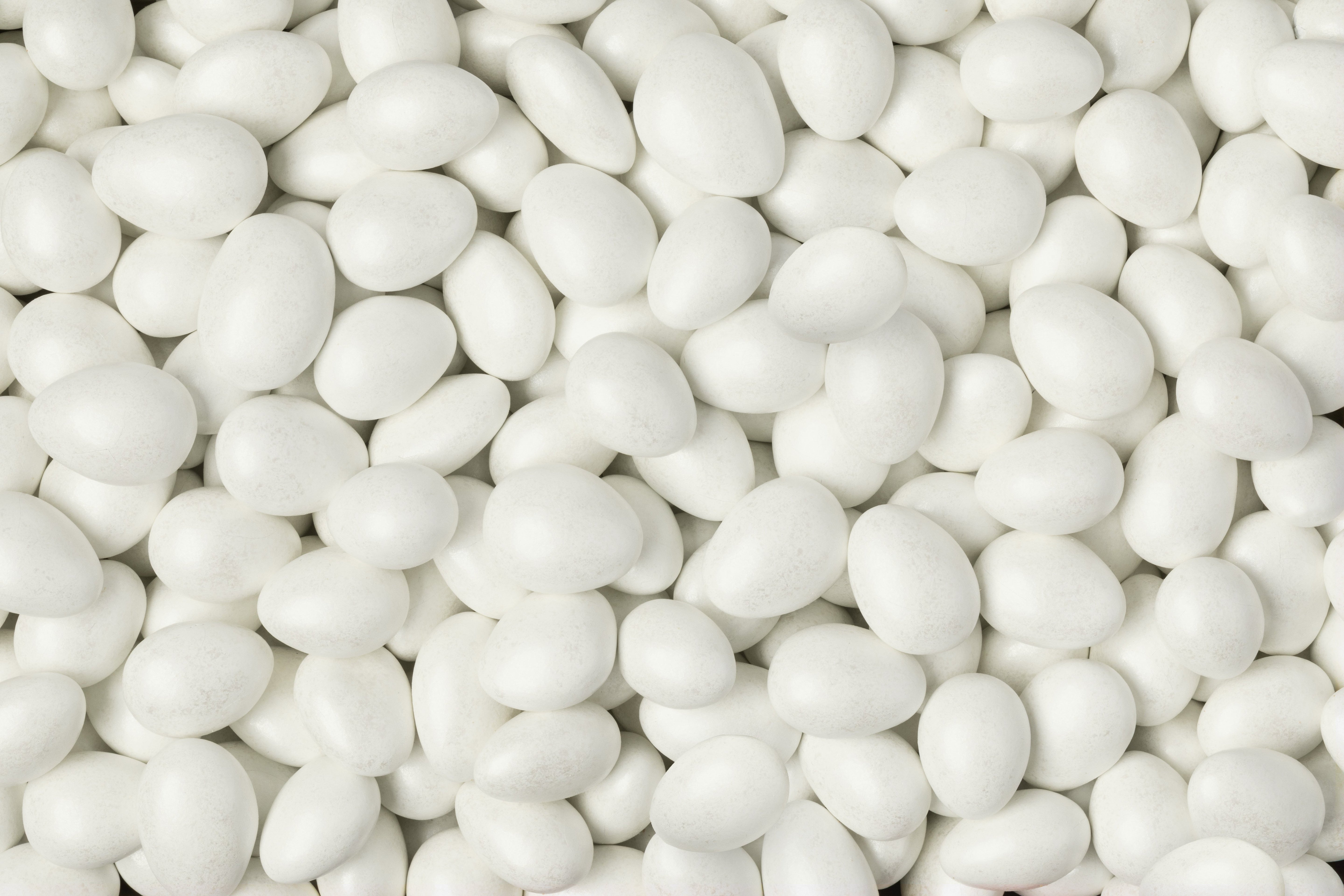 Chocolate Jordan Almonds (White Sparkle)