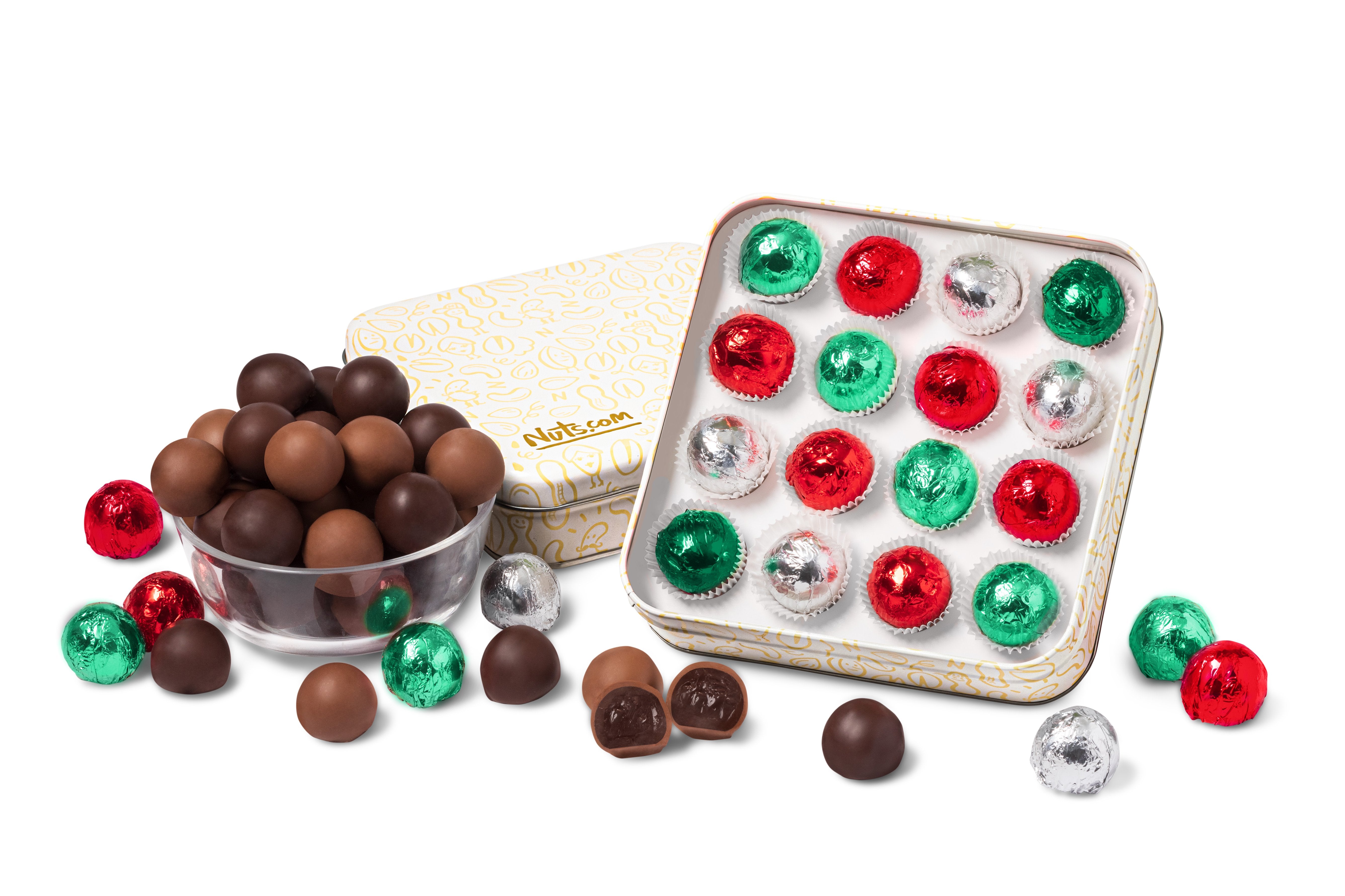 Christmas Chocolate Truffle Tin