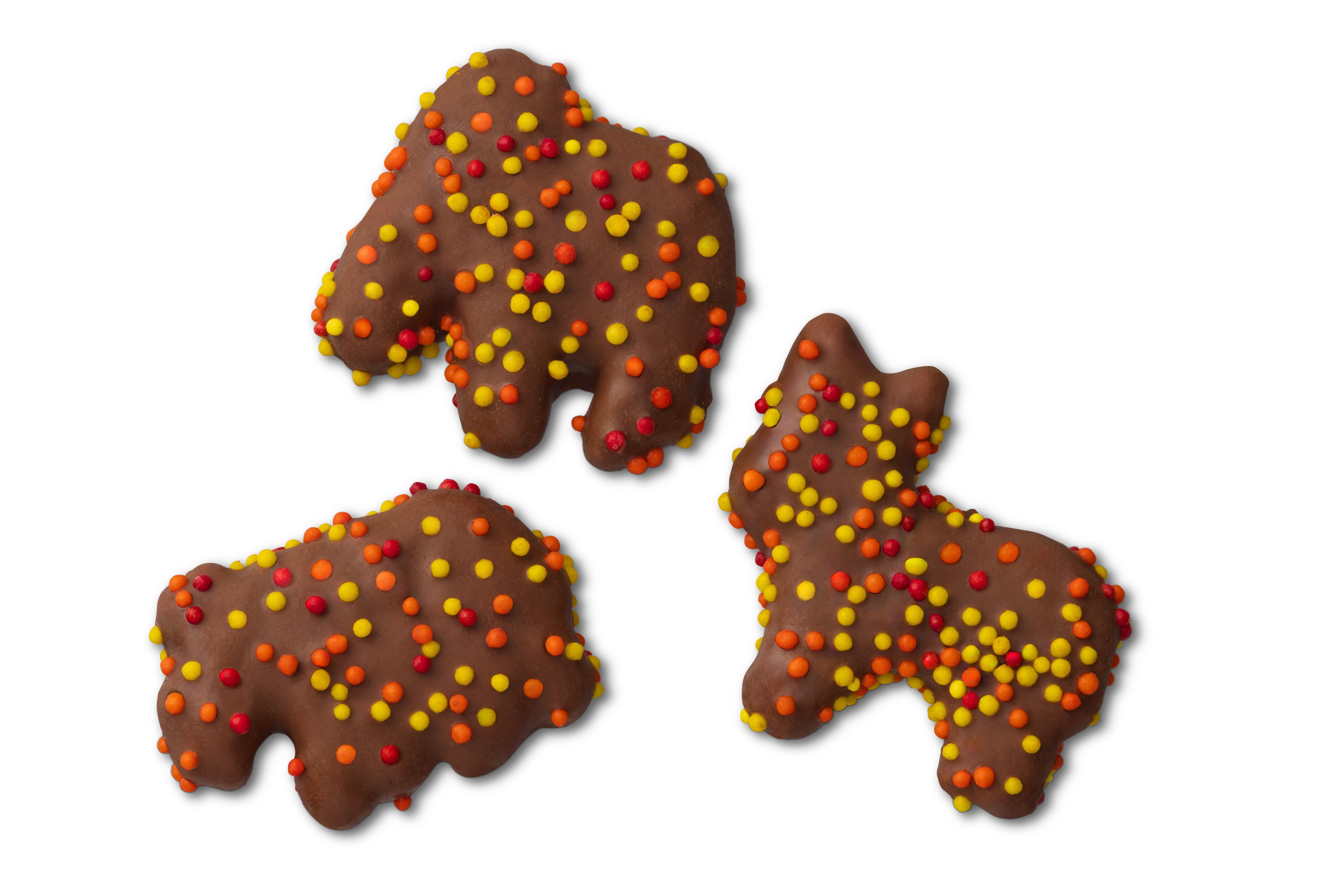 Fall Chocolatey Coated Animal Crackers