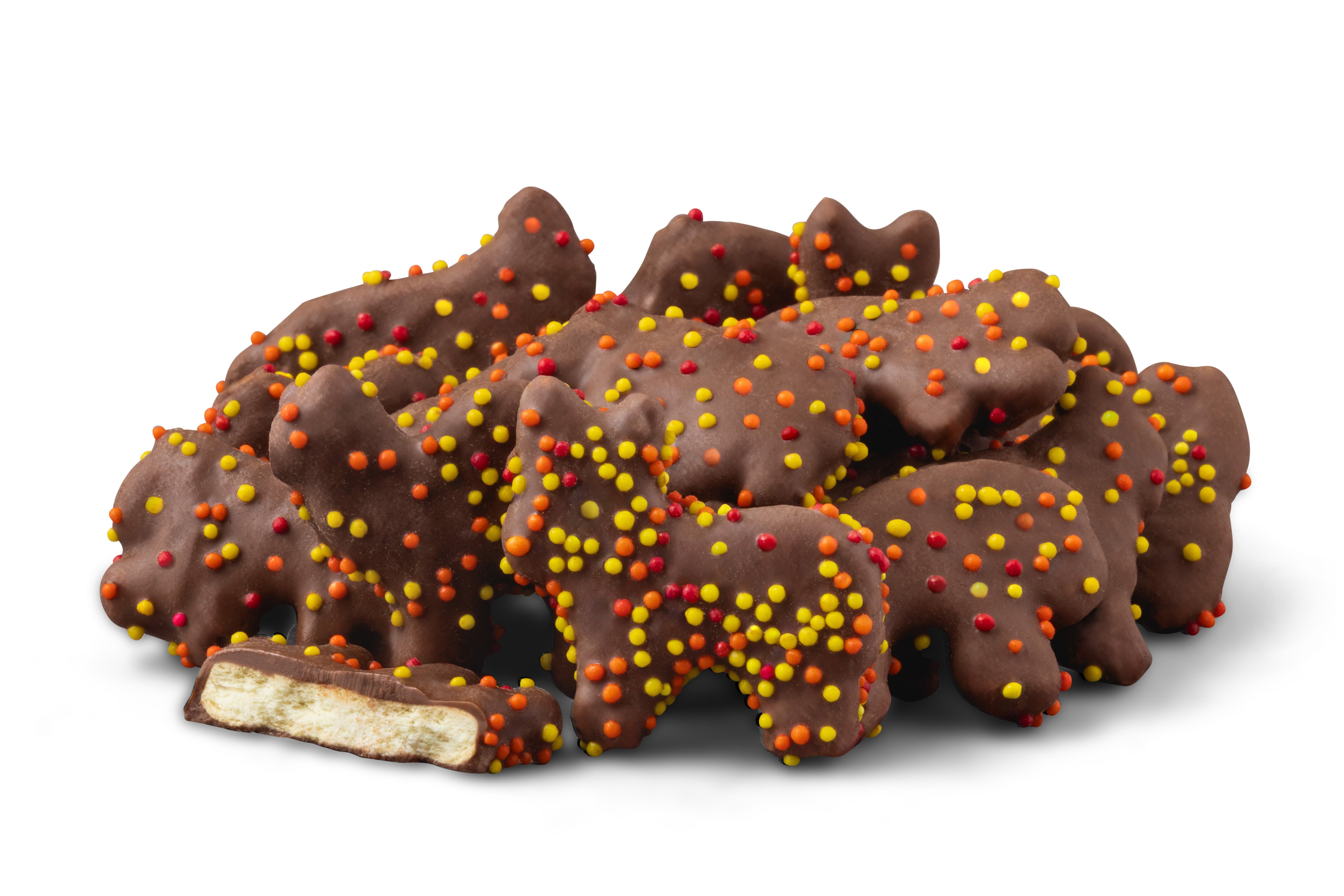 Fall Chocolatey Coated Animal Crackers