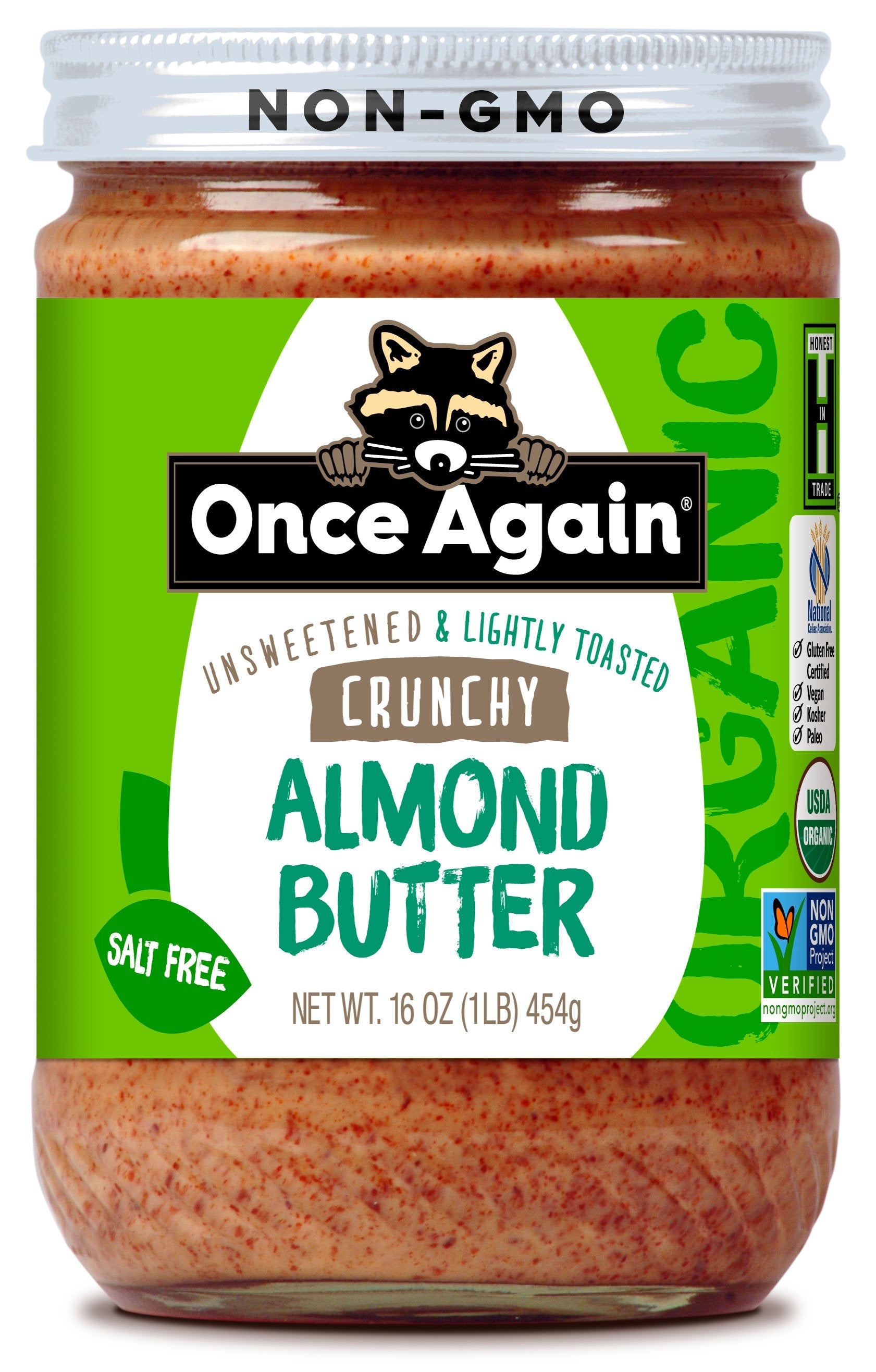 Organic Almond Butter (Lightly Toasted, Crunchy)