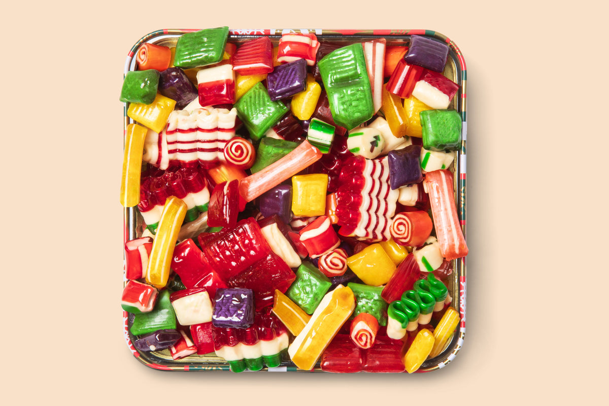 Old Fashioned Christmas Candy Tin