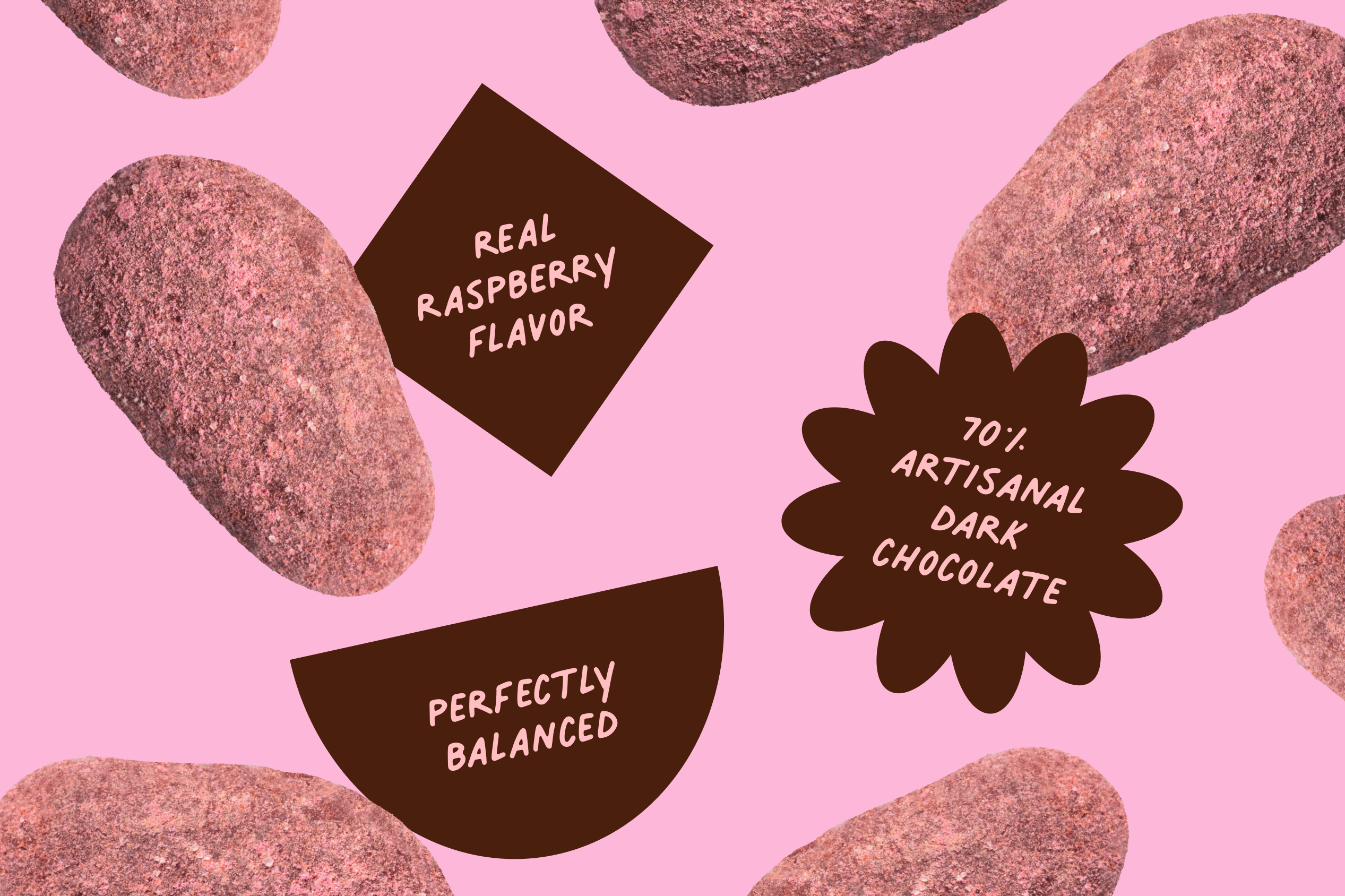 Raspberry Dusted Dark Chocolate Covered Almonds
