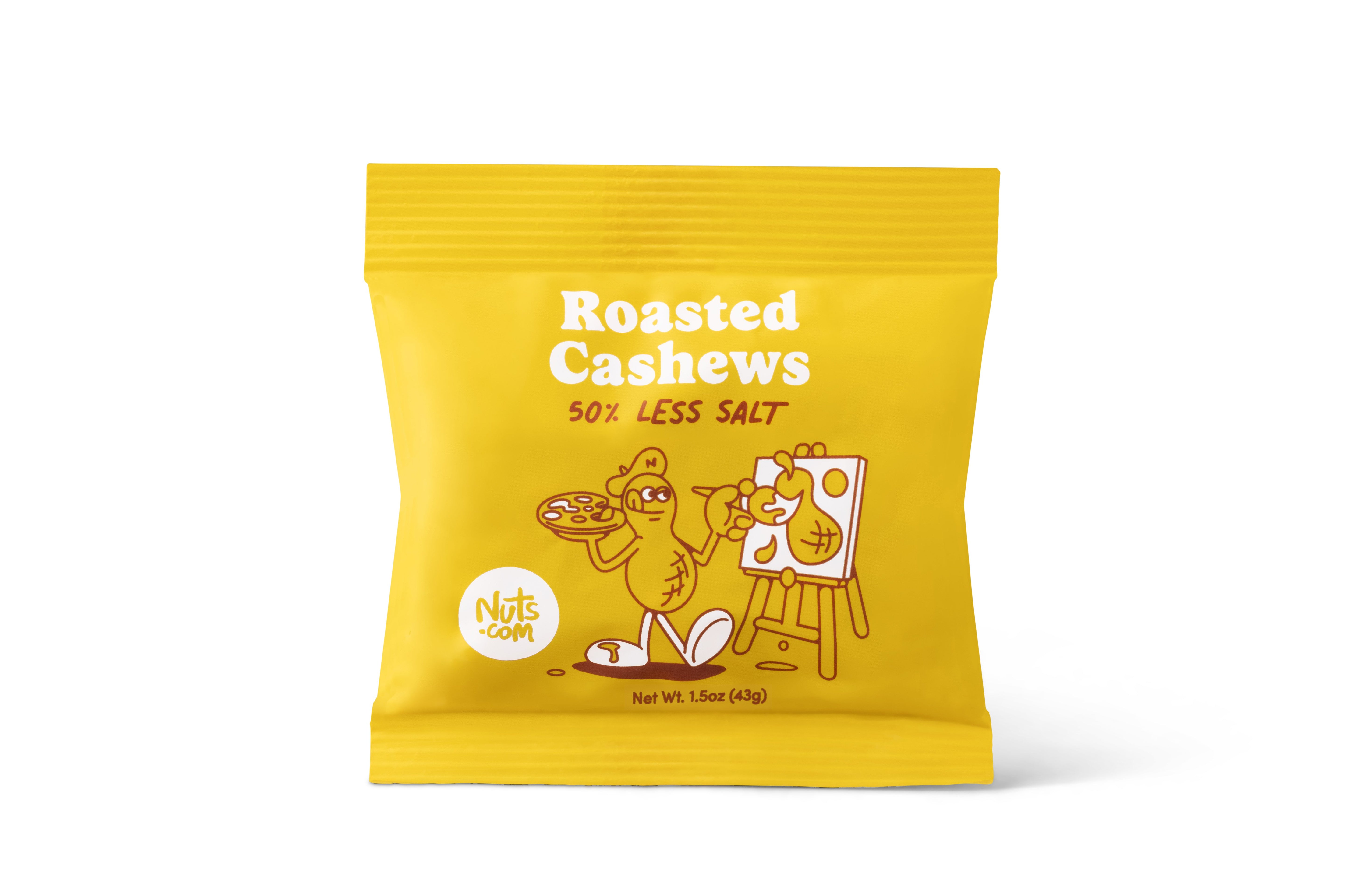 Roasted Cashews (50% Less Salt) - Single Serve