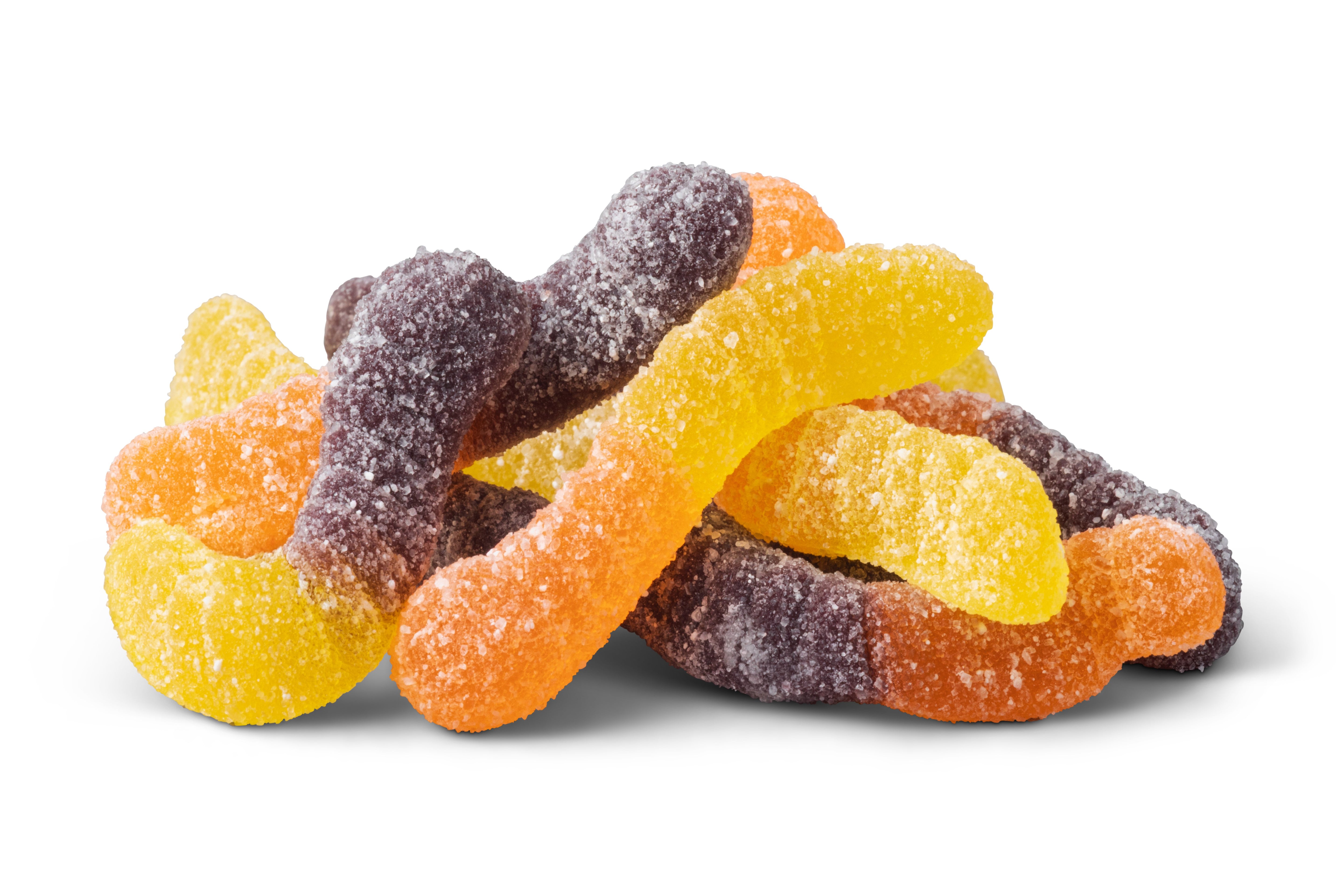 Sour Fall Mini Gummy Worms
