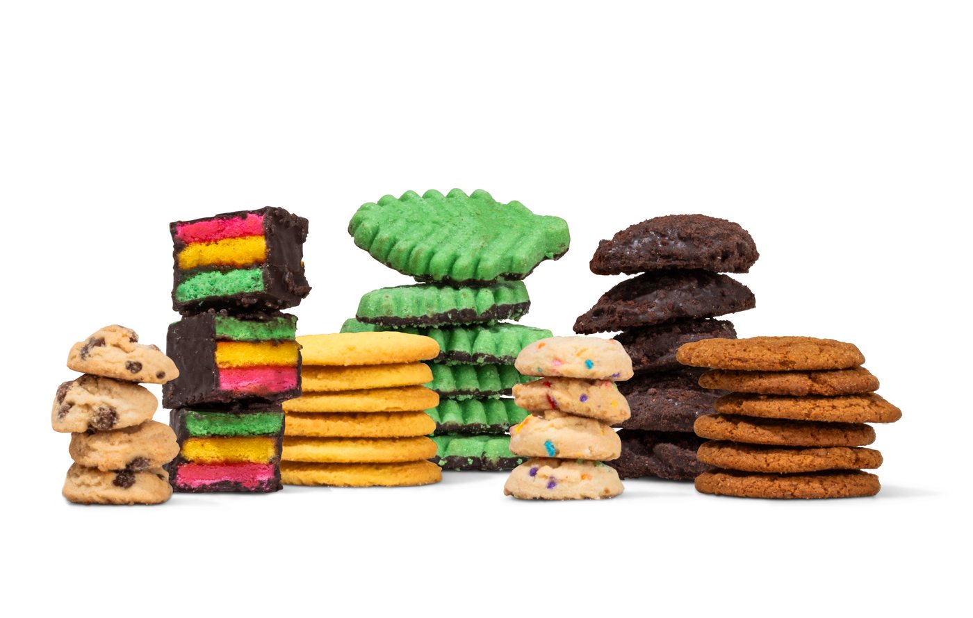 Rainbow Layer Cookies