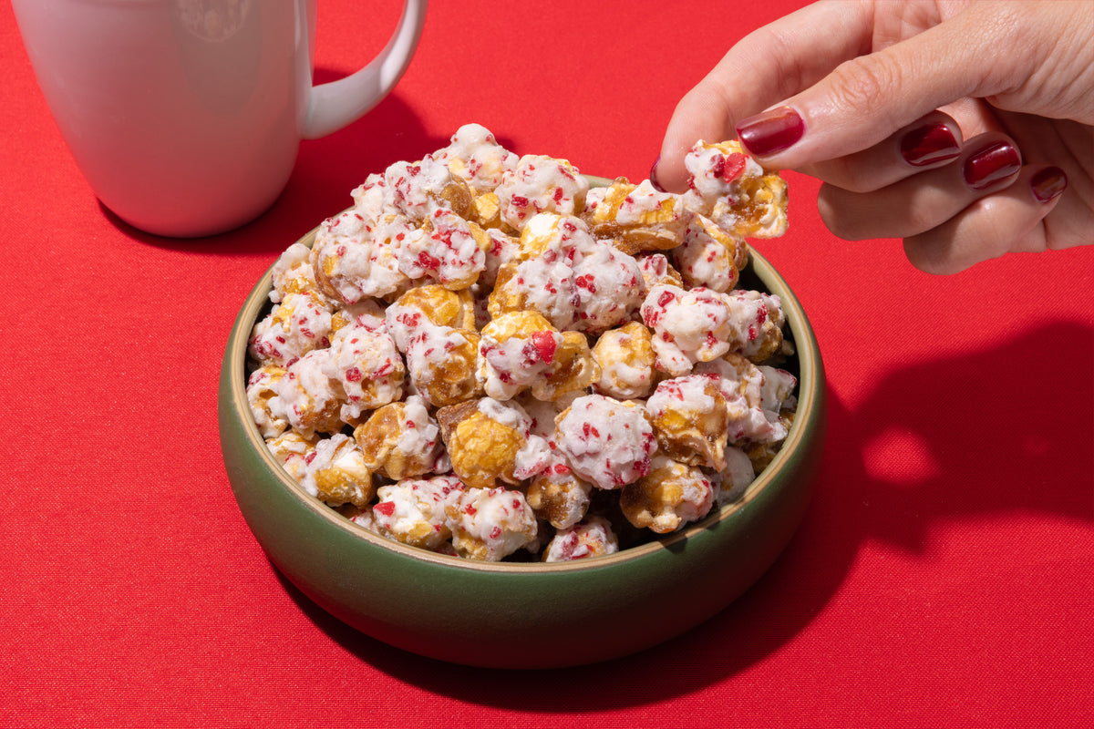Peppermint Crunch Popcorn