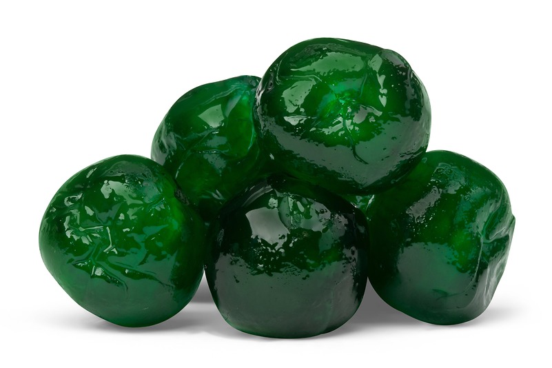 Glazed Green Cherries -16 oz bag