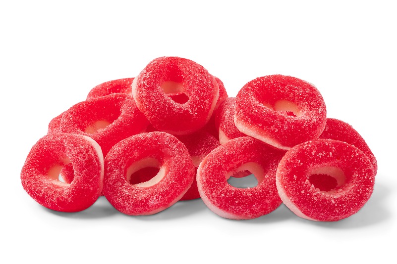 Gummy Cherry Rings -13 oz bag