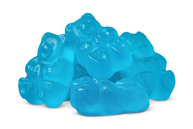 Blue Raspberry Gummy Bears -1 lb bag
