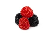 Gummy Red and Black Raspberries image