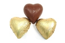 Link to Chocolate Foil Hearts (Gold)