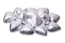 Link to Chocolate Foil Hearts (Silver)