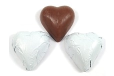 Link to Chocolate Foil Hearts (White)