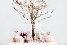 Cherry Blossom Candy Buffet