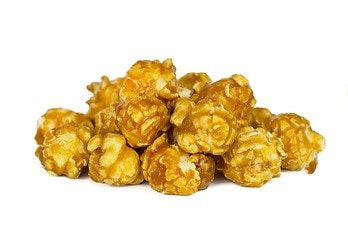 Gourmet Cheddar Cheese Popcorn by It's Delish, 6 oz Jumbo-Sized Reusable Container (Jar) Festive Caramel Corn Air Popped Sweet and Crunchy Glazed Car