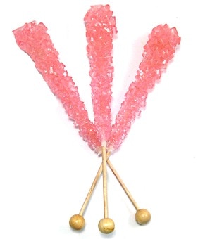 Unwrapped Light Pink Rock Candy - Old Time Candy - Nuts.com