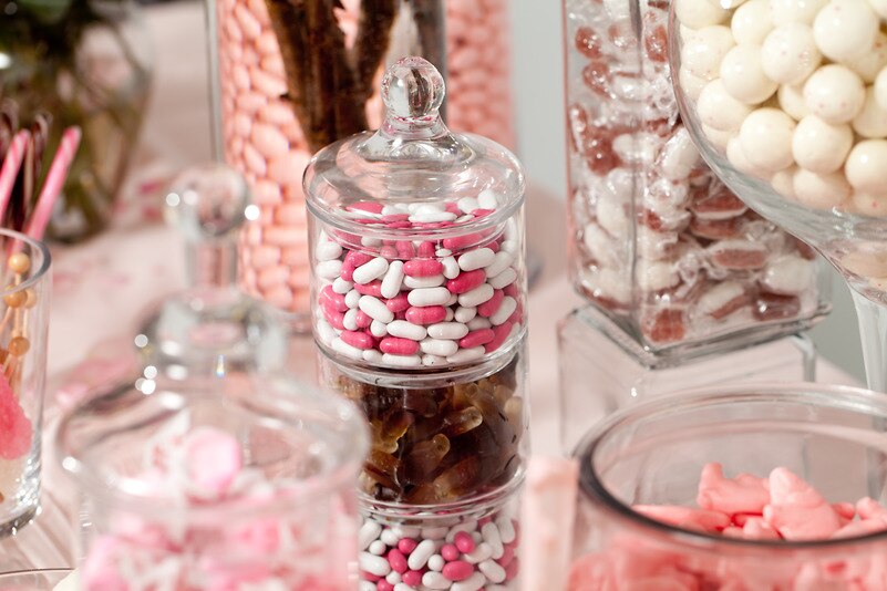 Cherry Blossom Candy Buffet — Candy Buffets — Wedding Candy —