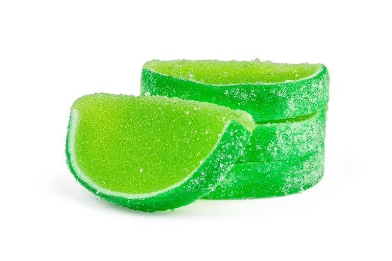 Sour Apple Fruit Slices Jelly Candy Chocolates