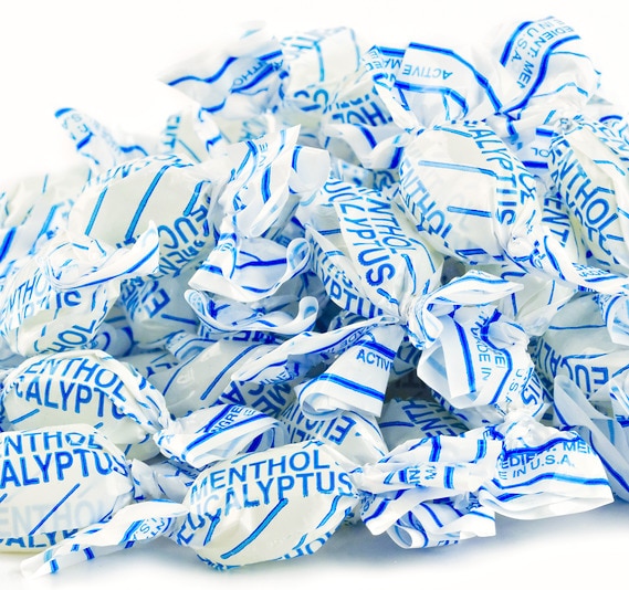 Menthol Eucalyptus Cough Drops Wrapped Candy