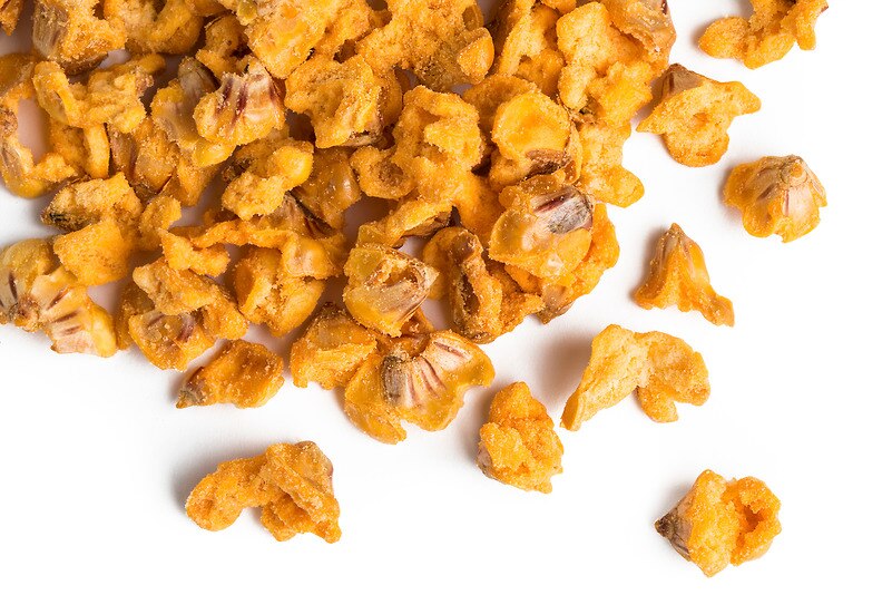 Cheddar Half Popped Popcorn Snacks