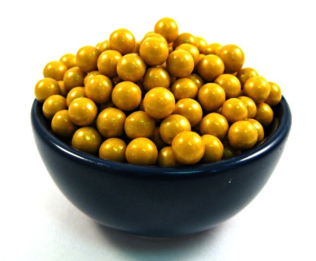 Gold Pearls Unwrapped Hard Candy