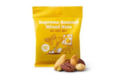 Supreme Roasted Mixed Nuts (50% Less Salt) - Single Serve