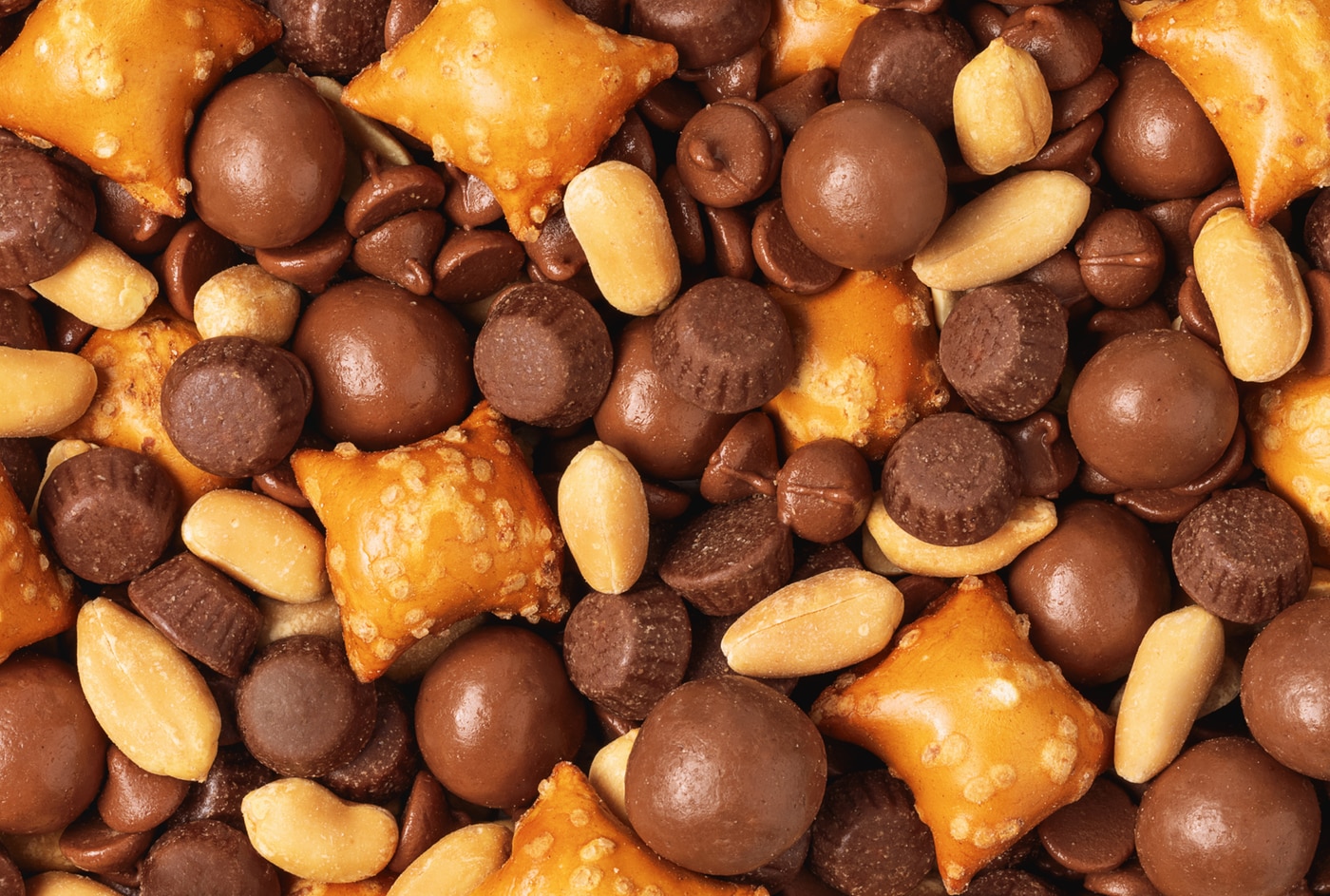 Peanut Butter & Chocolate Munch Mix photo