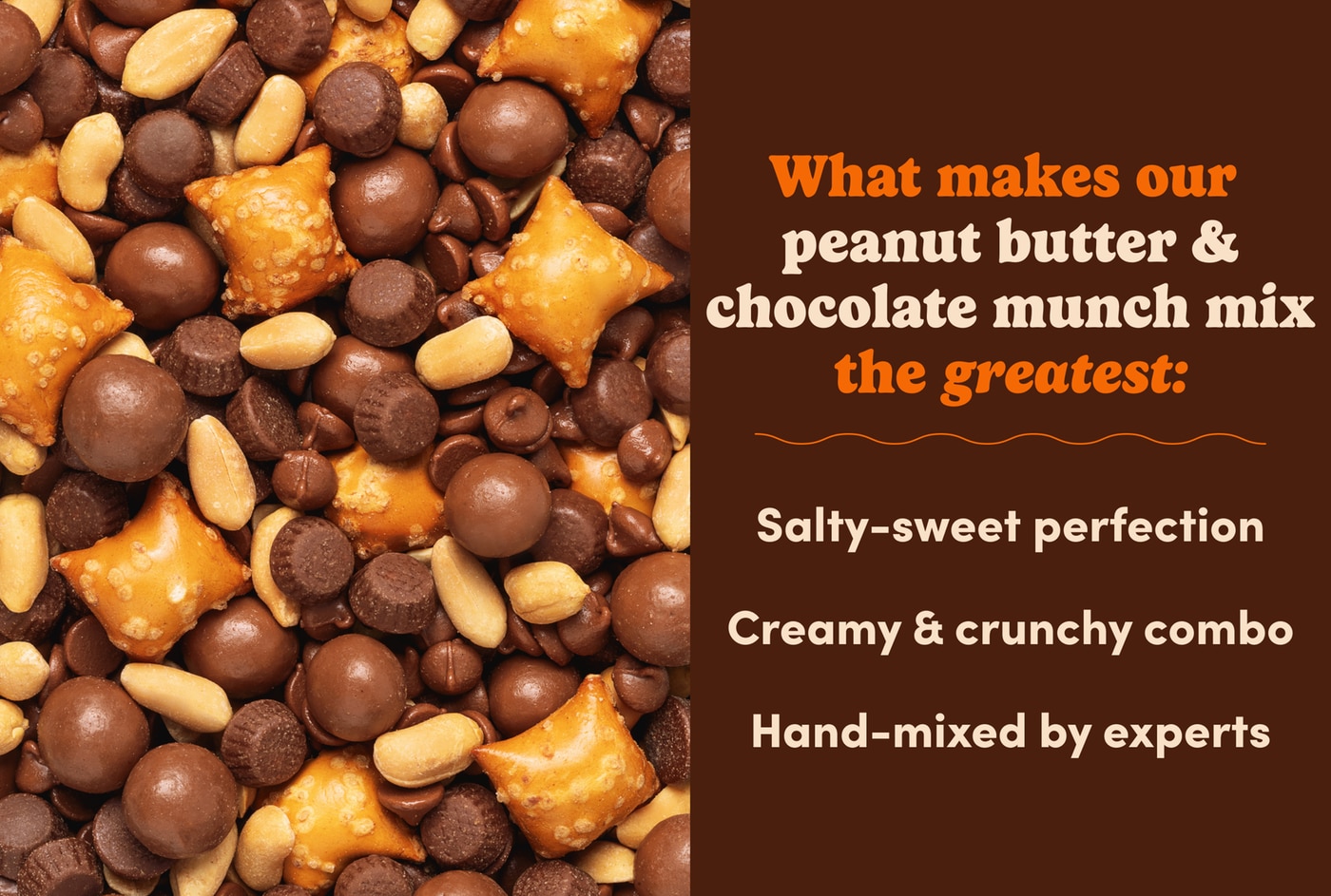 Peanut Butter & Chocolate Munch Mix photo