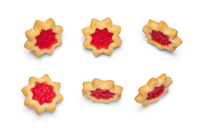 Cherry Snowflake Cookie photo