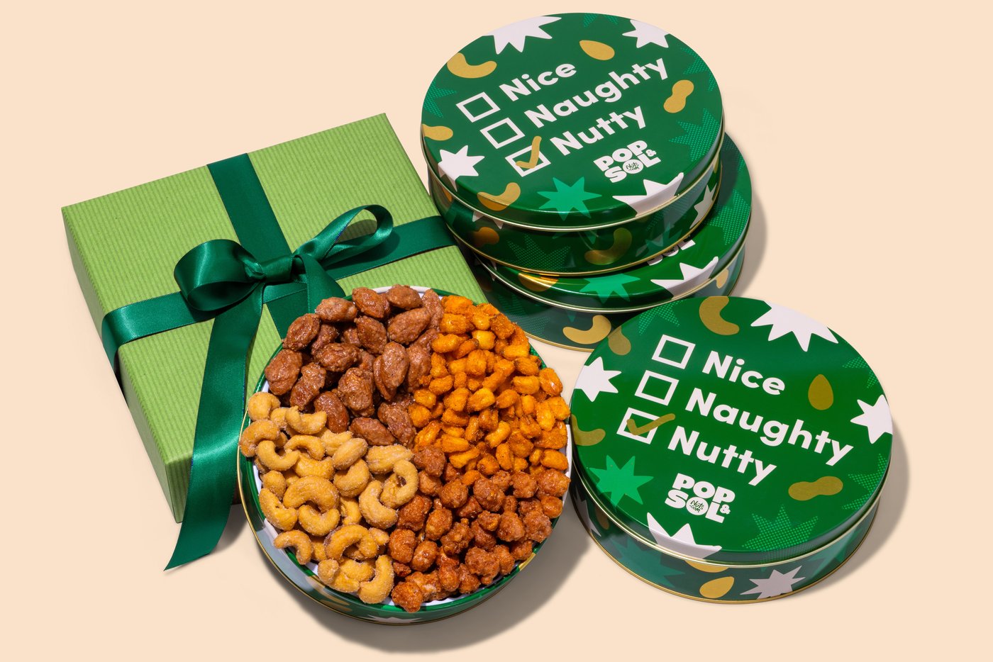 Pop & Sol Nutty or Nice Holiday Tin photo