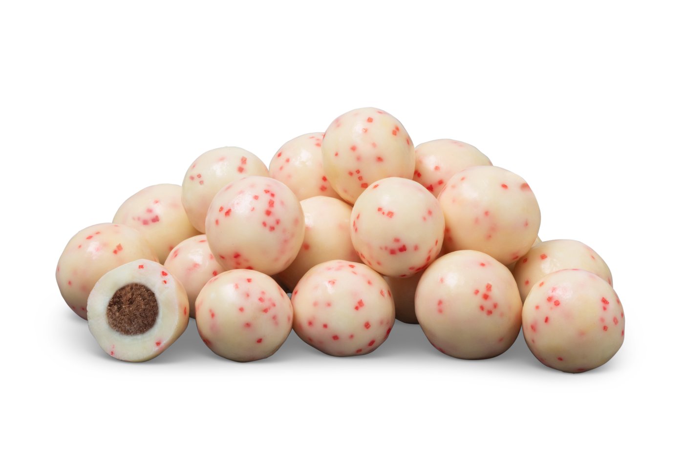 White Fudge Valentine Brownies with Sprinkles photo