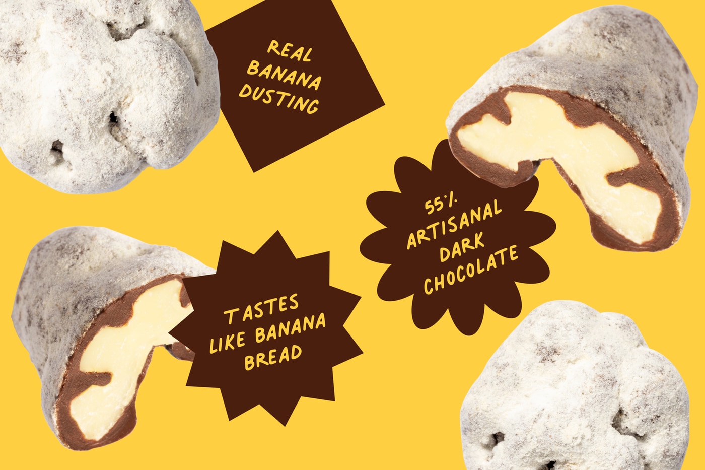 Banana Dusted Dark Chocolate Covered Walnuts photo