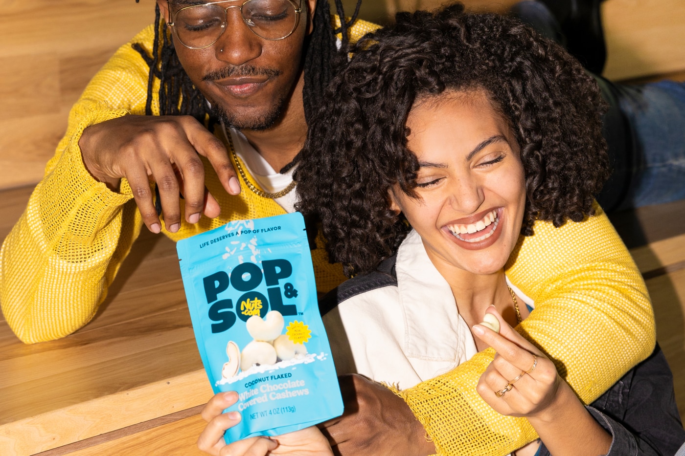 Coconut Flaked White Chocolate Cashews photo