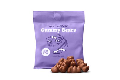 Milk Chocolate Gummy Bears - Single Serve