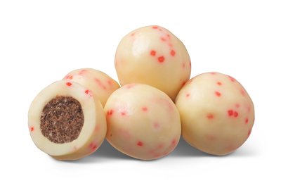 White Fudge Valentine Brownies with Sprinkles