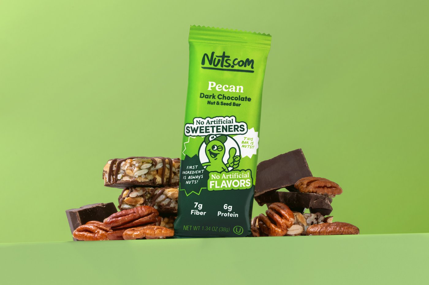 Pecan Dark Chocolate Nut & Seed Bar photo